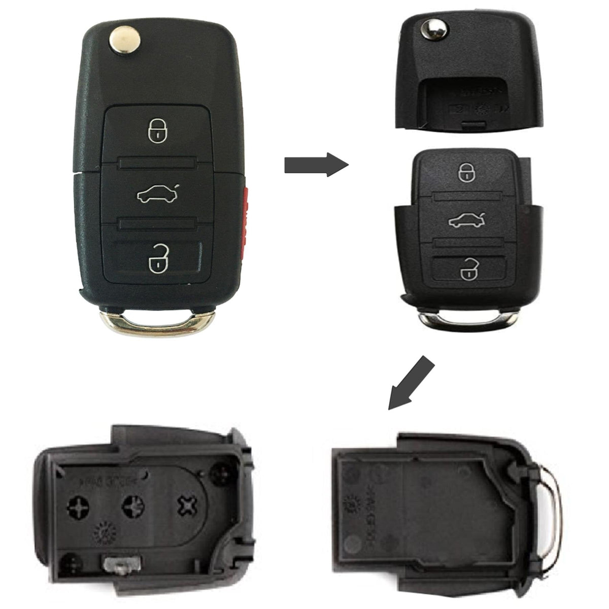 Compartment car key with hidden stash – photo 3 of 4
